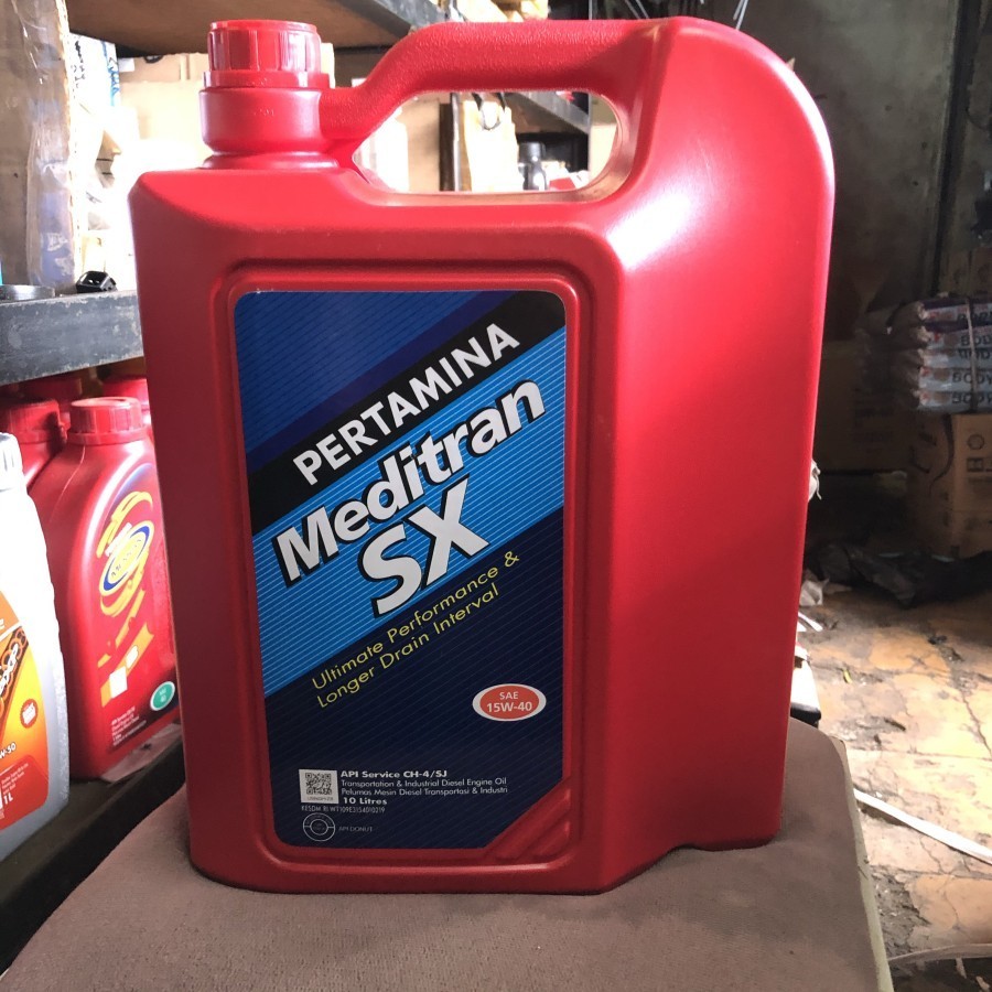 Oli Meditran SX 15W-40 (Diesel) 10 Liter - API CH-4/SJ - Pertamina
