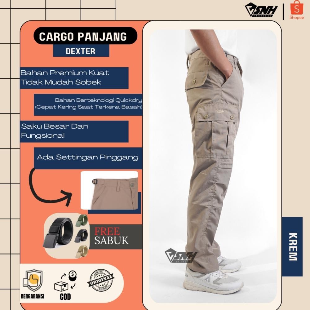 Celana Cardinal Panjang Pria Cargo Kargo Chargo Pdl Gunung Outdoor Hiking Pria Cowok