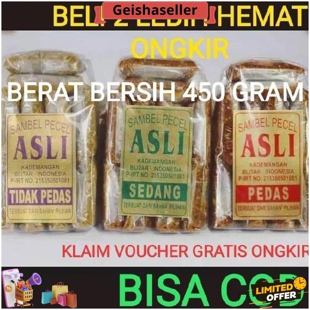 

Sambel Pecel Asli Blitar / Sambal Pecel Asli 450 Gram Terlaris