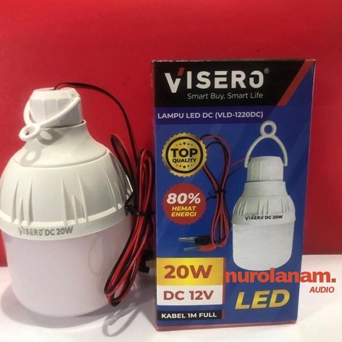 LAMPU LED DC 12VOLT + JEPIT BUAYA 20 WATT VISERO nurolanam