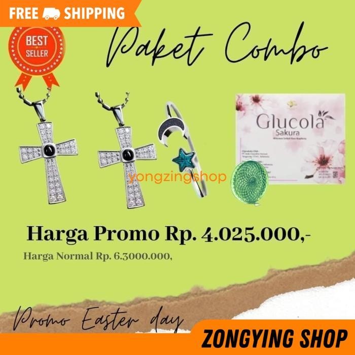 KALUNG KESEHATAN PENDANT SALIB CROSS MCI (ORIGINAL) LIMITED EDITION ZONGYING SHOP PRODUK TERBAIK