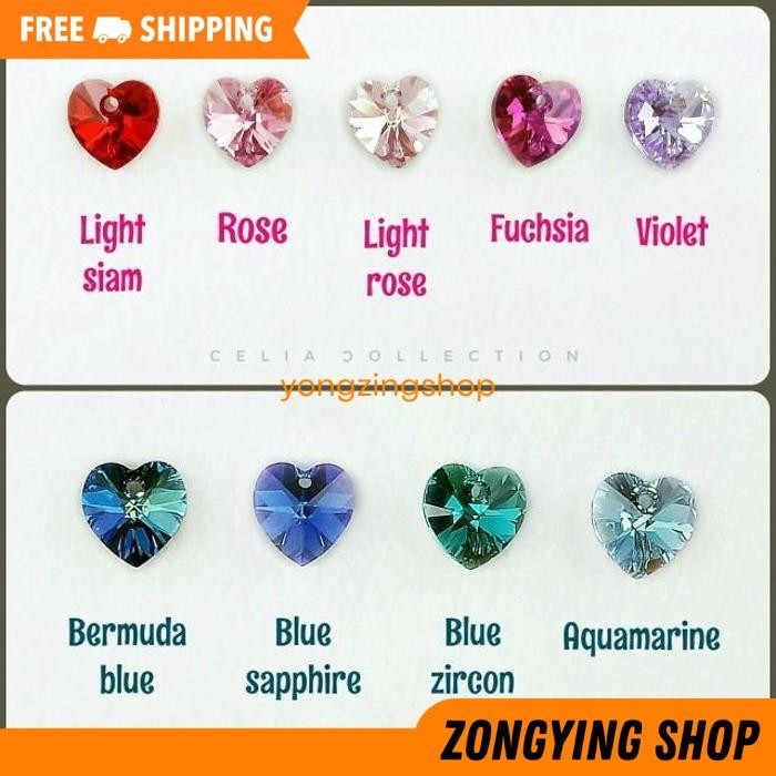 SWAROVSKI ANTING2 KRISTAL HANDMADE AKSESORIES PERHIASAN TELINGA PESTA ZONGYING SHOP GRATIS ONGKIR
