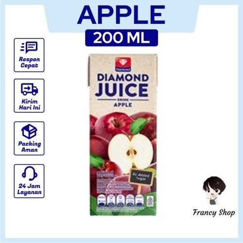 

Jus Apel Diamond UHT Juice Apple 200 ml