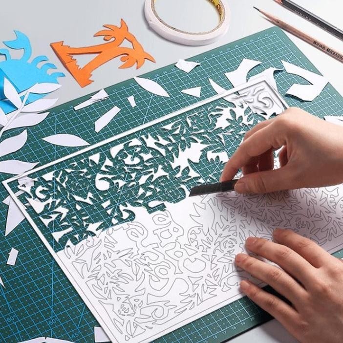

PROMO Work Cutting Mat A3 Alas Potong Kertas Cutter Desktop Pad Matt A3 PVC wdr-75