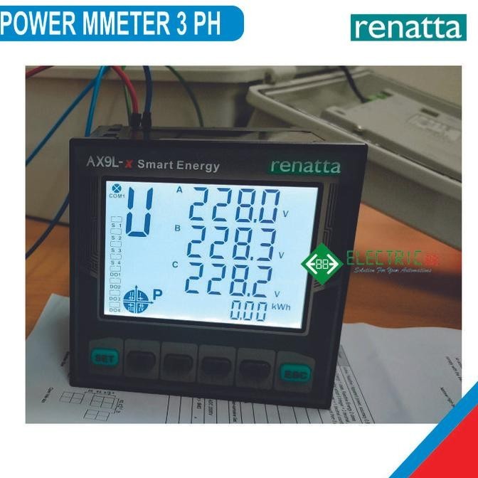 Renatta Power Meter 3 Phase Support Modbus Rtu Rs485
