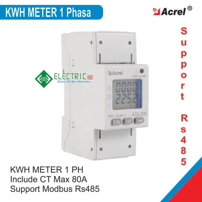 Kwh Meter 1 Phase Modbus Rs485