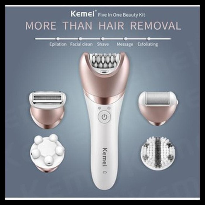 New Kemei Km-8001 5 In 1 Lady Electric Epilator Shaver Hair