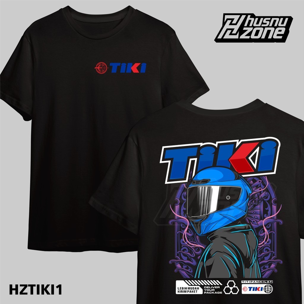 Kaos T-shirt Baju Kurir Motor Tiki Rider Cotton Combed 24s