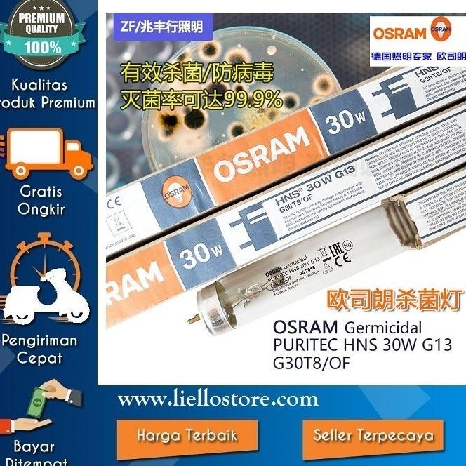 Lampu Uv Sterilizer 30W Kap Set Germicidal T8/Uv Kuman Ozon 30W Osram