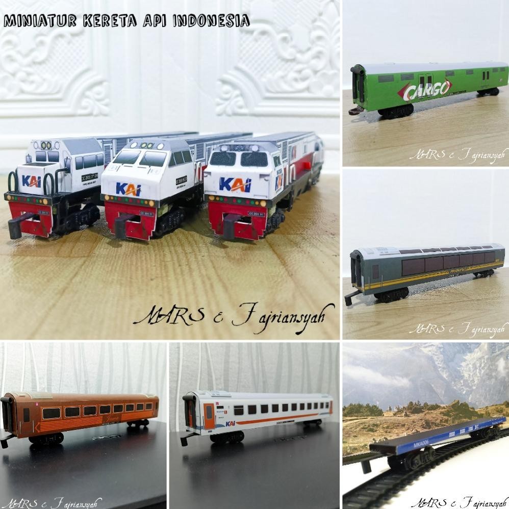 TERMURAH Lokomotif CC 201 203 206 Miniatur Mainan Kereta Api Indonesia Lokomotif CC201 CC203 CC206 G