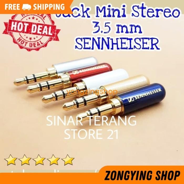 JACK MINI STEREO 3.5 MM SENNHEISER HIGH END AUDIO SOUND PLUG EARPHONE ZONGYING SHOP PRODUK PILIHAN