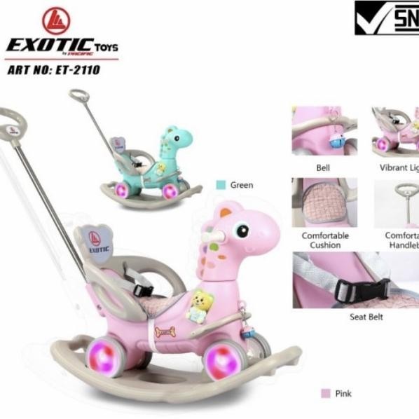 Tolocar/Mainan Kuda-Kudaan Anak Exotic Et 2110 Dino Ayunan