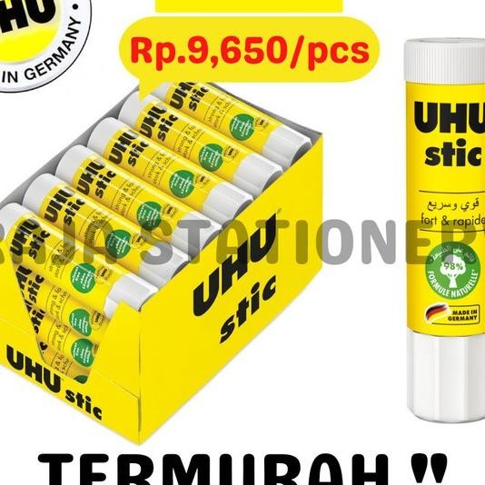 

Uhu Stic 8.2Gr Glue Sti Lem Kertas Uhu Stik Kecil Prakarya [24Pcs]