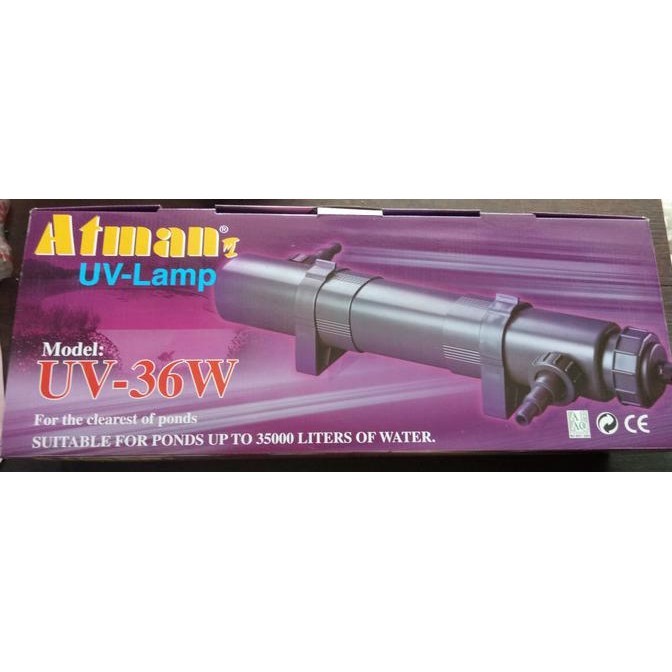 Lampu Uv Aquarium Kolam Atman Uv 36W