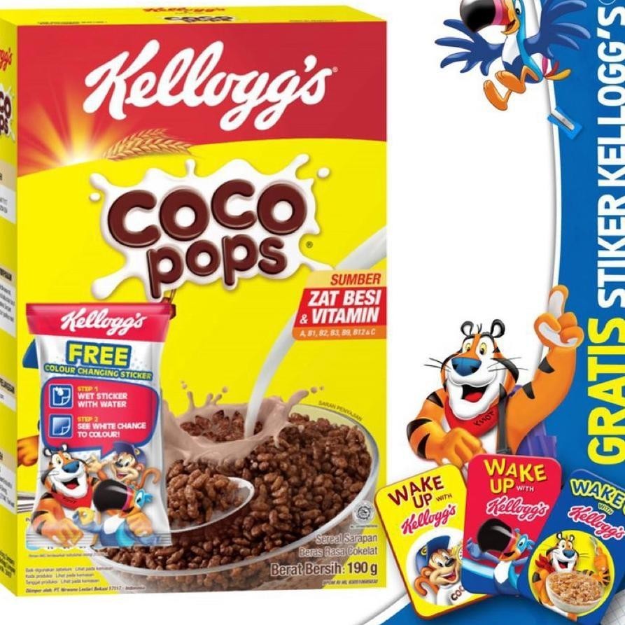 

Kelloggs Cereal Coco Pops 300 Gram / Froot Loops 300 Gram Breakfast Cereal