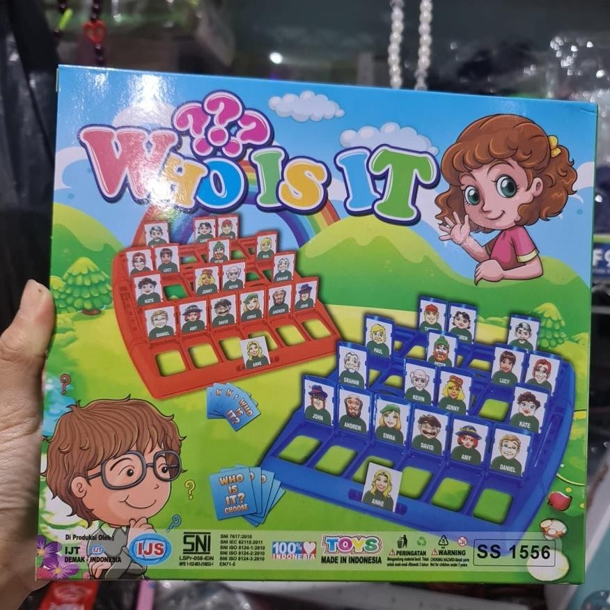 BisaCod Mainan Tebak Gambar Who Is It Board Game Who Is It Permainan Who Is It Mainan Anak Tebak Gam