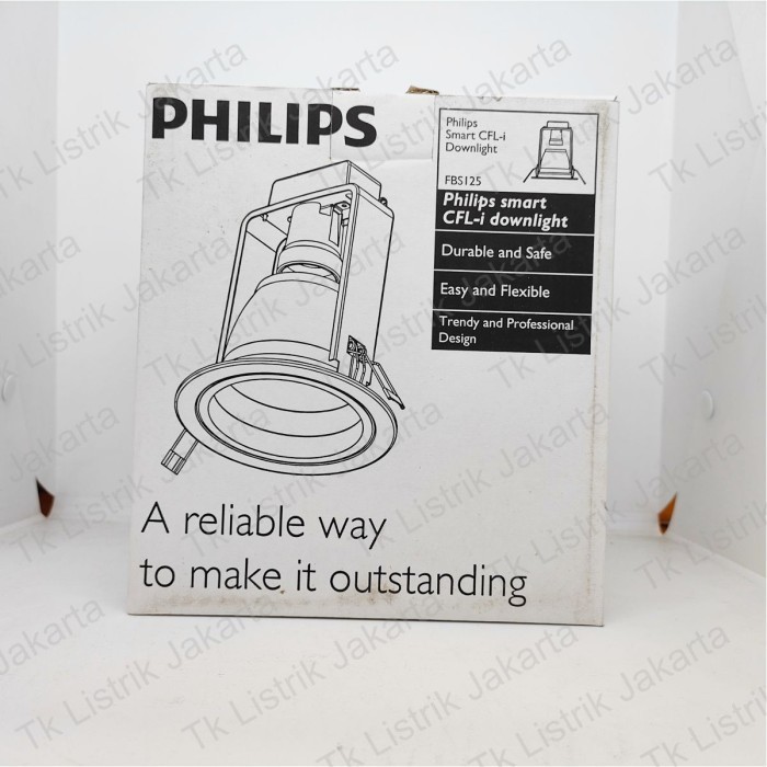 Sukaca - Kap Lampu Downlight Philips Fbs125 C Max 20W E27 220-240V Wh