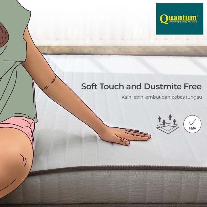 Quantum Topper Greentea Latex DNA 12cm - Kasur Spring bed Springbed