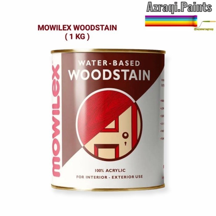 Produk MOWILEX WOODSTAIN WATERBASED ( 1 LITER ) PLITUR CAT KAYU WATER BASED