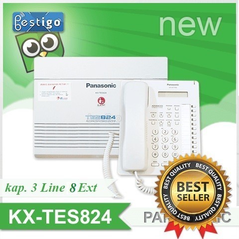 {SyaneShop} Pabx Panasonic KX-TES824 kapasitas 3 line 8 extension New Berkualitas