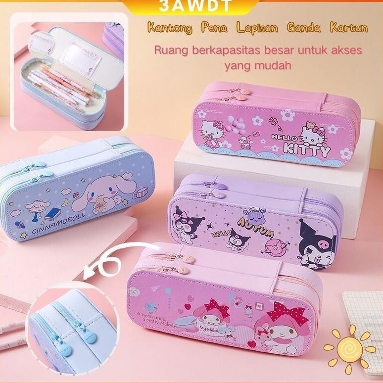 

Promo Ready StockKuromi Tas Pensil Kapasitas Besar Dua Lapis /Kotak Pensil Dekompresi Perempuan Lucu Lembut 3D Lucu Anak-Anak Siswa Sekolah Dasar Berkapasitas Besar Dengan Dekompresi Multi-Fungs Terlaris