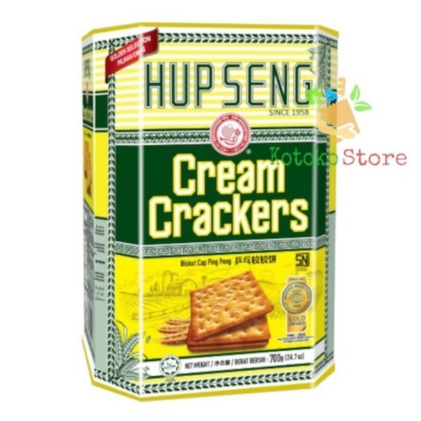 

EKSLUSIF Hup Seng Cream Crackers Kaleng / Hup Seng Biskuit Asin Kaleng 700gr