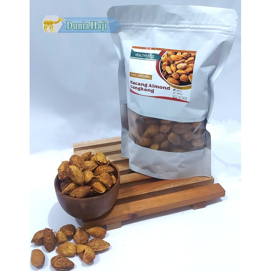 

STOK TERBATAS Kacang Almond Roasted ( Kacang Panggang ) In shell USA /500gr Murah