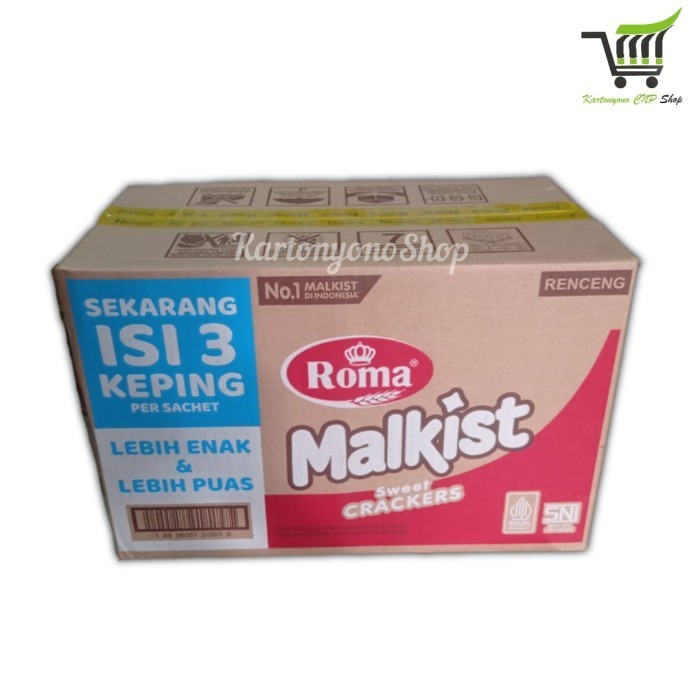 

SPECIAL Roma Malkist Crackers Merah Manis Renceng Per Dus