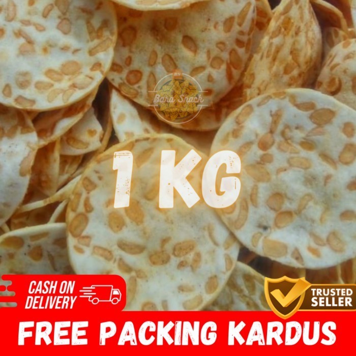 

TERUJI [ 1KG ] Keripik Tempe Sagu Gurih ( Free Packing Kardus ) -K