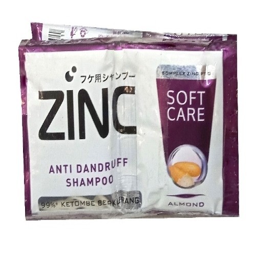S60158 ZINC SOFT CARE SHAMPOO 6X10ML SACHET MAJU BERSAMA (20250910)