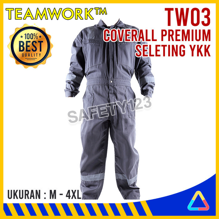TW03 TeamWork Coverall Premium Super Big Size Wearpack Kerja Safety