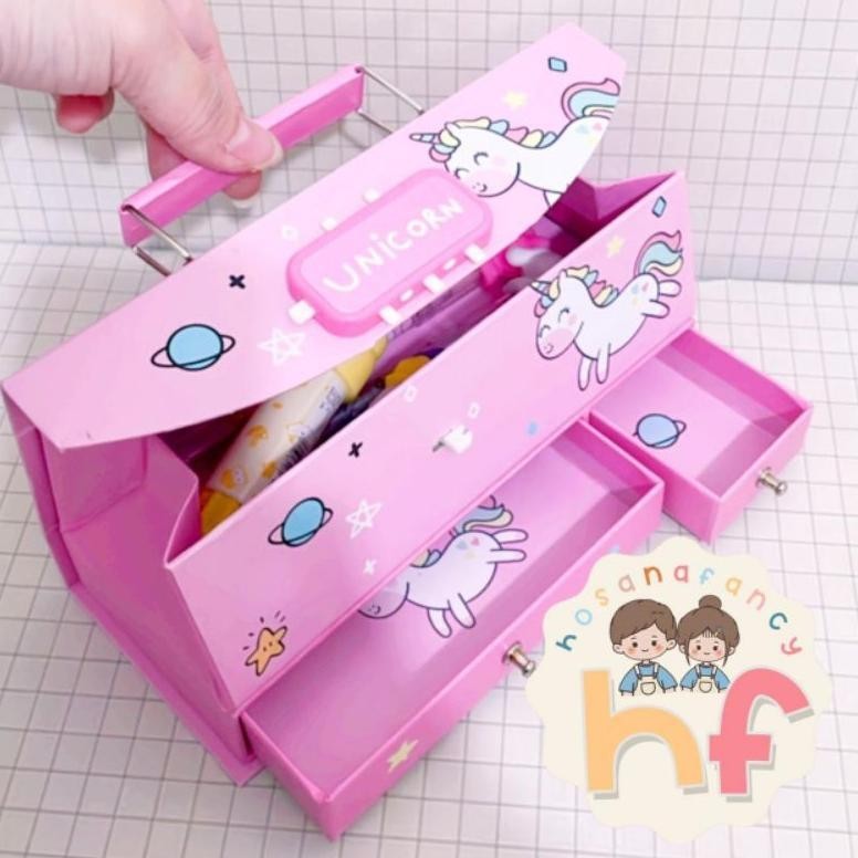 

Mega Sale Sanrio Kotak Pensil Anti Maling / Tempat Kotak Pensil Pakai Kode Laci--Ay128 We-12