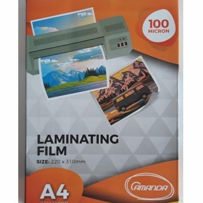 

Plastik Laminating a4 amanda 100 micron Termurah sepak (100lembar)