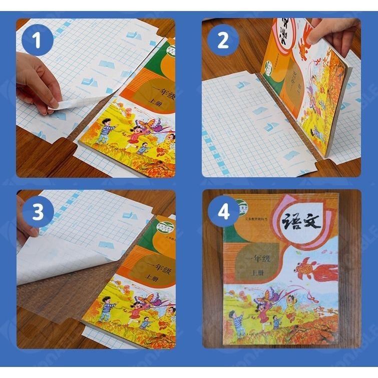 

Ready Indolapak Sampul Buku Stiker Pvc Film Pelindung Buku Tekstil 10 Lembar Buram Tahan Air Dengan Perekat Untuk Alat Tulis Sekolah Dasar Sd Awet