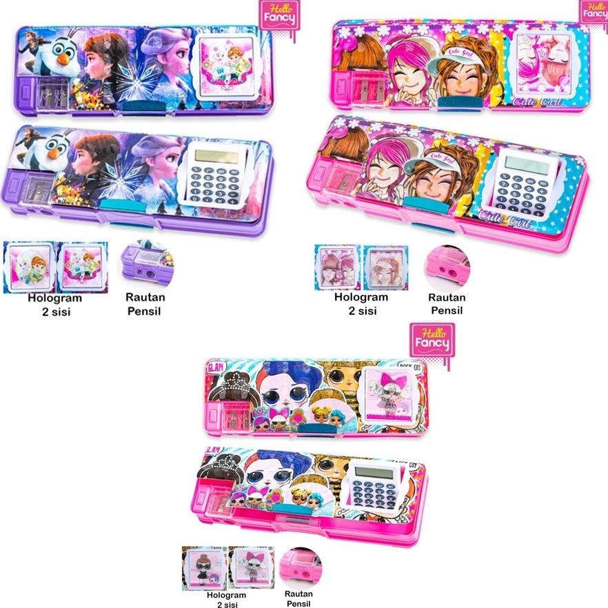 

Ori Tempat Pensil Magnet Karakter + Kalkulator / Kotak Pensil Cc-7806