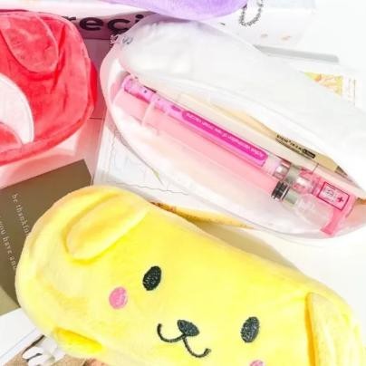 

New Osm Jkt S6242 Tempat Pensil Plushy Karakter / Pouch Kosmetik Makeup / Kotak Pensil Bulu Halus Lucu / Pouch Fashion Aesthetic Style