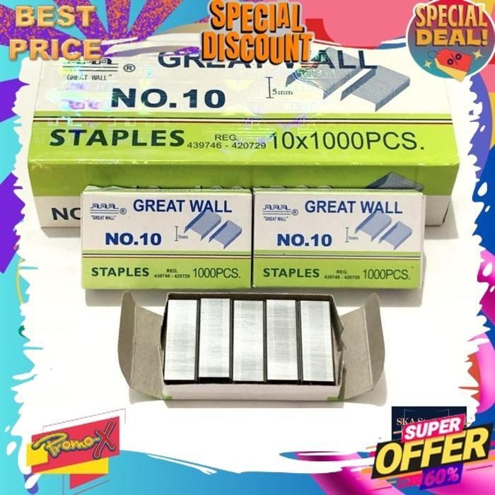 

VIRAL REFILL/ISI STAPLES GREATWALL NO 10 ORI (PAK)