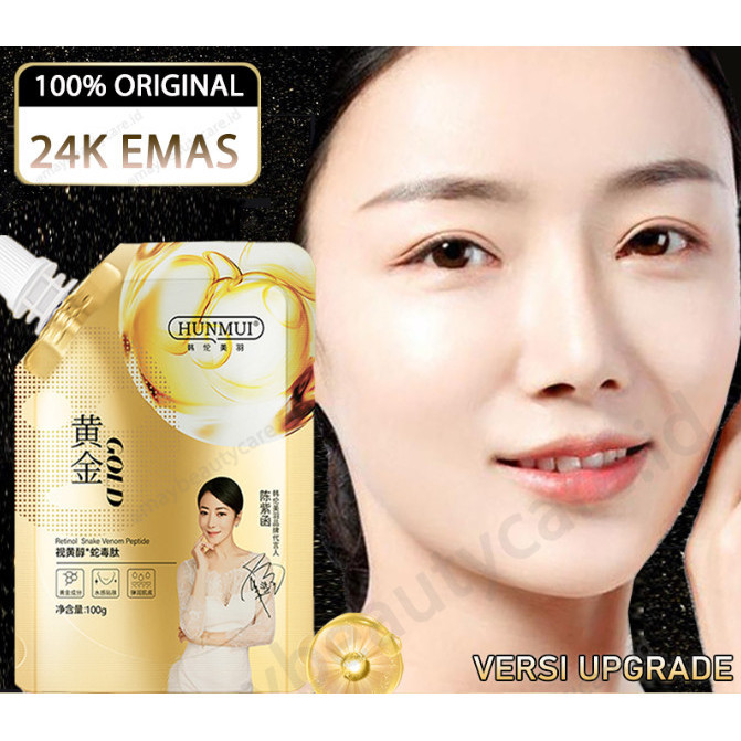 Masker Emas Racun Ular Retinol - Hunmui Mask