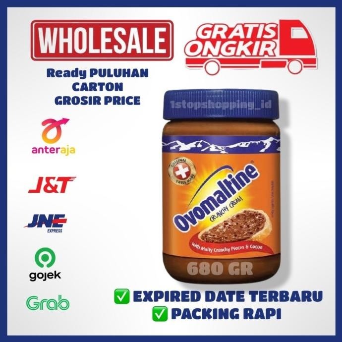 

Ovomaltine Crunchy Cream 680 Gr - Selai Coklat Crunchy