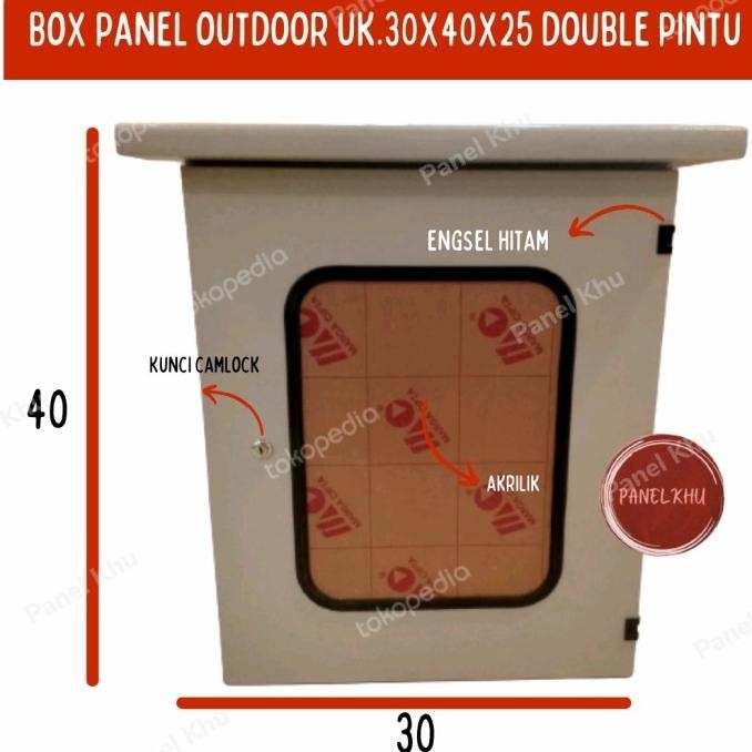 Box Panel Outdoor Double Pintu 30X40X25 Plat 1.2Mm