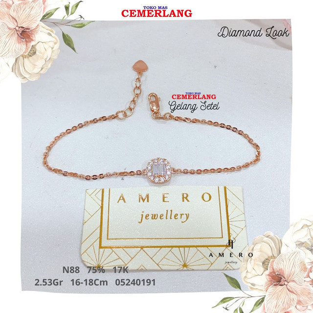 GELANG AMERO FASHION 750 17K 16-18CM 2.53 05240191