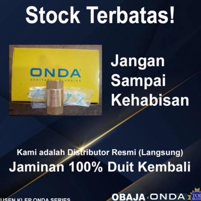 Tusen Klep 4" Onda/Tusen Klep Kuningan Onda/Foot Valve Onda 4"