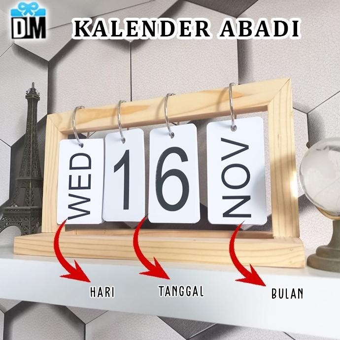 

Hj-43 Kalender Abadi New Edition Everlasting Calendar Kalender Kayu Meja Unik Kalender 2023 2024 2025 Dekorasi Rumah Hampers Natal Tahun Baru Imlek Lebaran Souvenir Nikah #M Murah