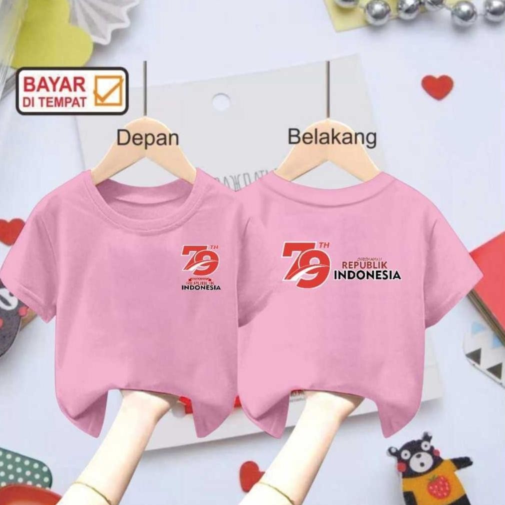 BISA COD Redlove / Kaos anak 17 Agustus 2024 / Baju 17 AGUSTUS / Pakaian 17 Agustus / Atasan anak an
