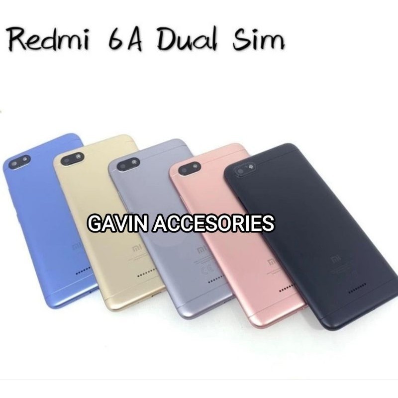 BACKDOOR TUTUP BELAKANG XIAOMI REDMI 6A DUAL SIM 2SIM