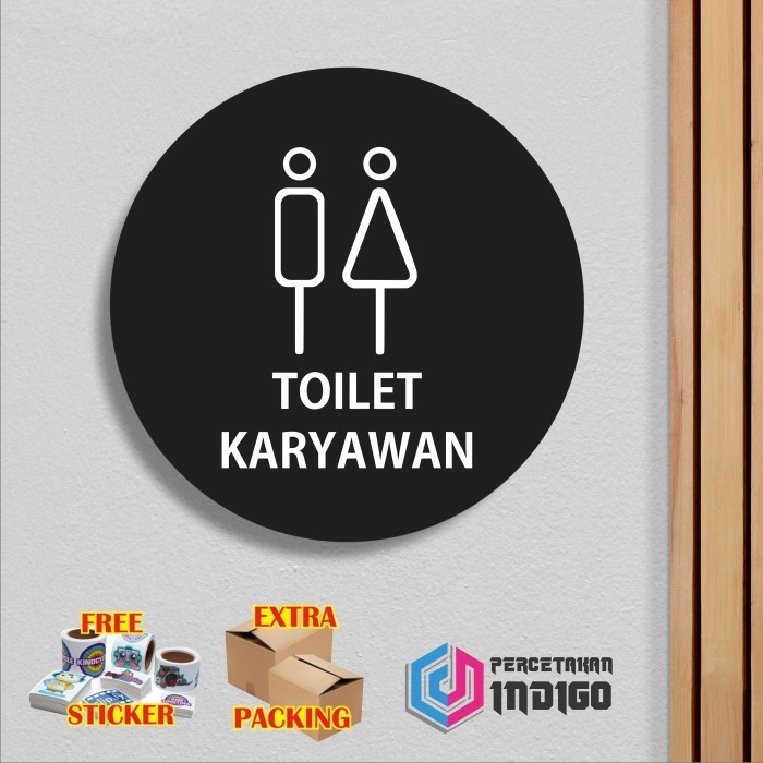 

Terlaris Papan tanda akrilik sign board Toilet Karyawan Elegan