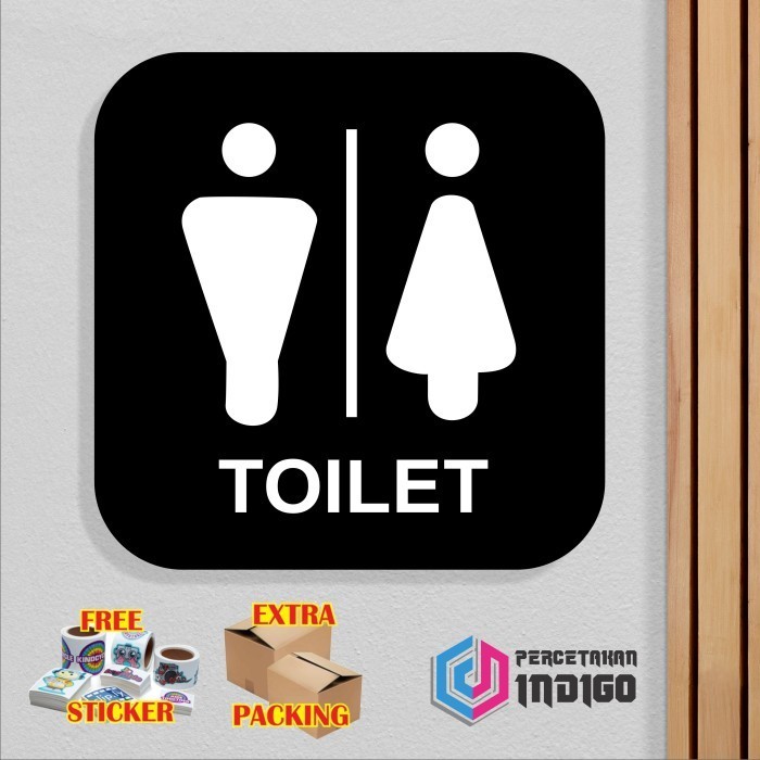 

Terlaris Papan tanda sign board akrilik toilet pria dan wanita motif b Elegan
