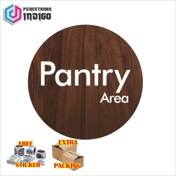 

Promo papan tanda sign board bulat pantry area Elegan