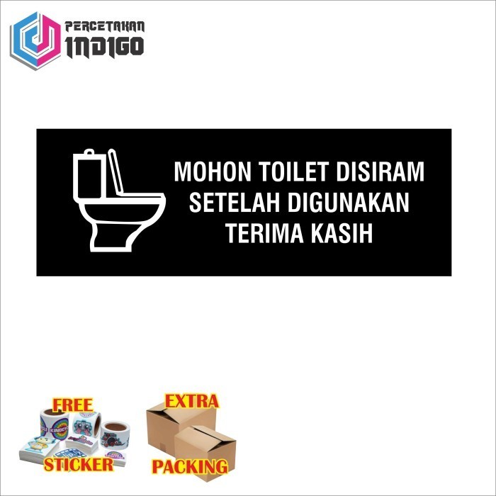 

Murah papan tanda sign board mohon toilet disiram setelah di gunakan Keren