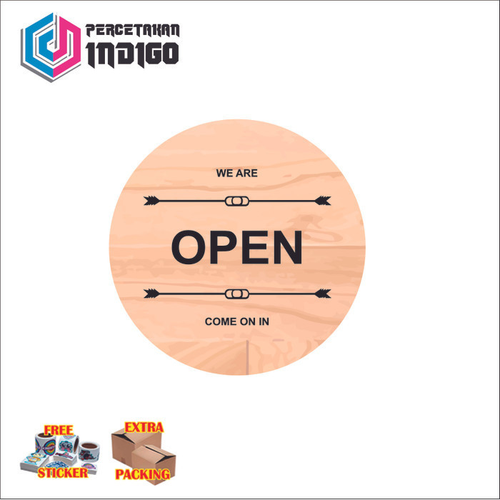 

Grosir sign board papan signage open Keren